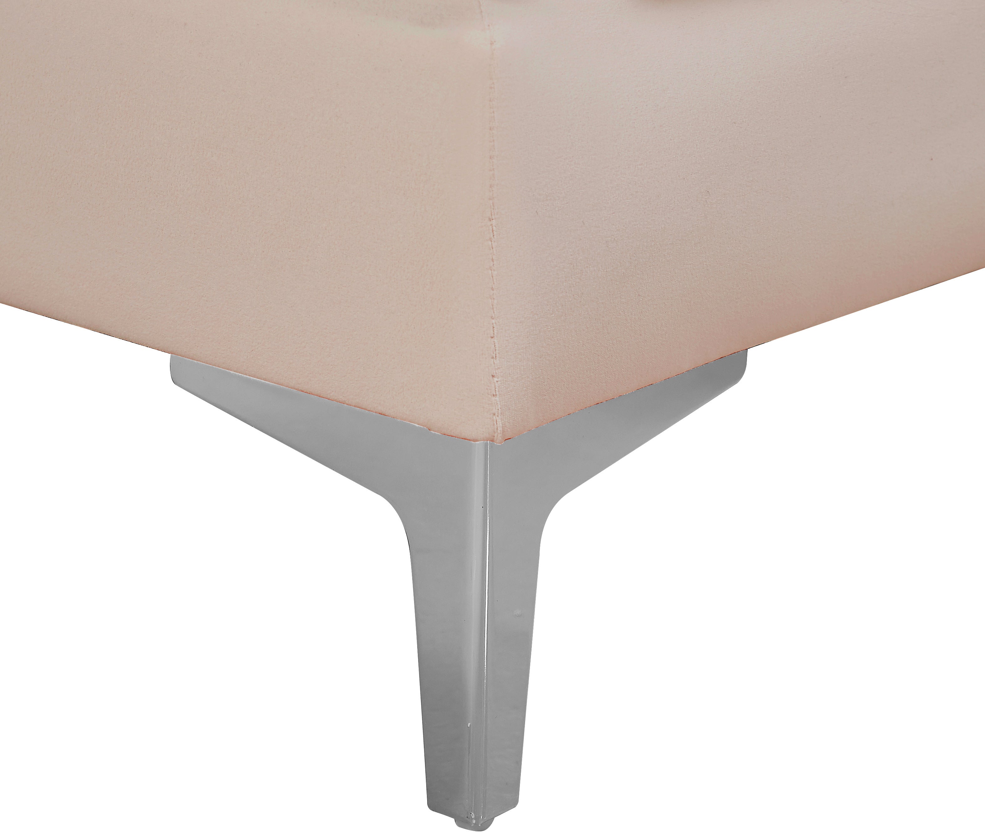 Alina Velvet Upholstered Modular Armless Chair