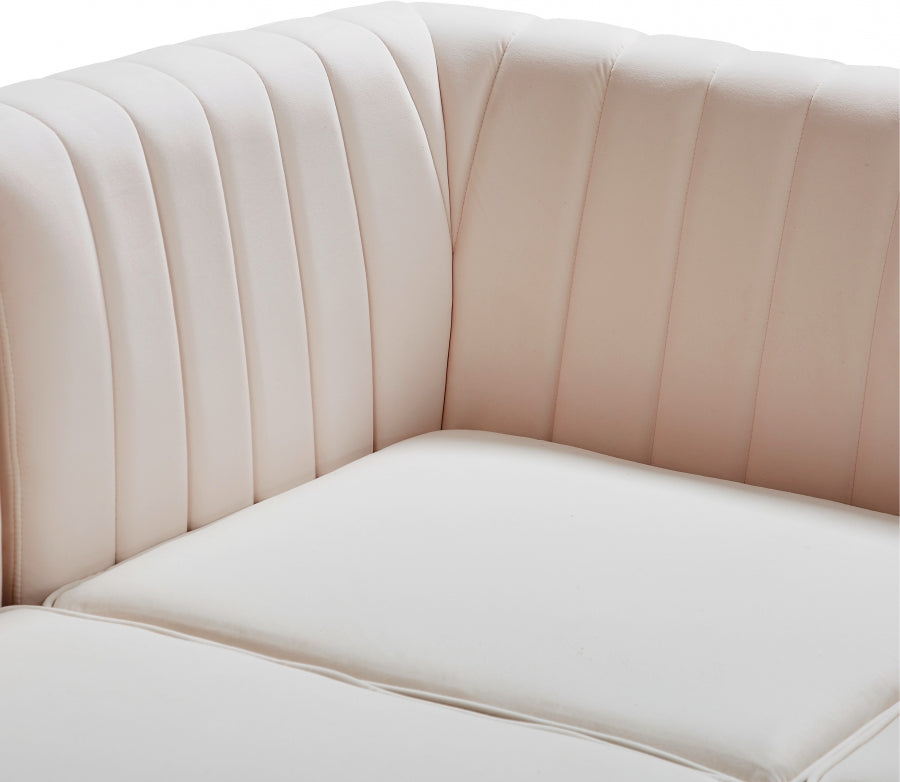 Alina Velvet Upholstered Modular Corner Chair