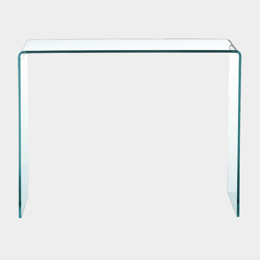 Bent Glass Console Table