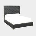 Kroma Bed: Grey Fabric