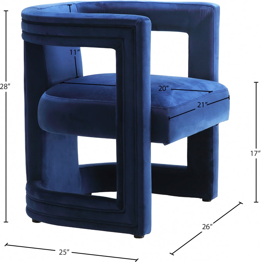 Blair Velvet Upholstered Dining / Accent Chair