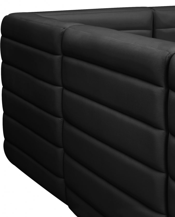 Quincy Velvet Upholstered Comfort Armless Modular Chair