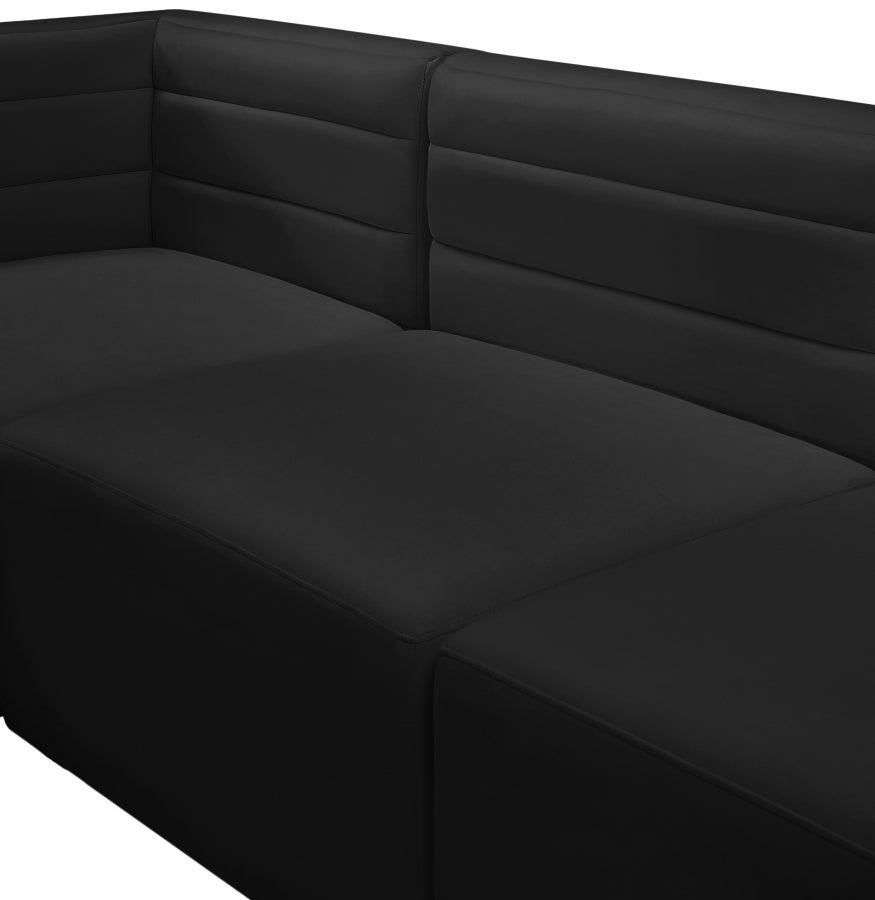 Quincy Velvet Upholstered Comfort Corner Modular Chair
