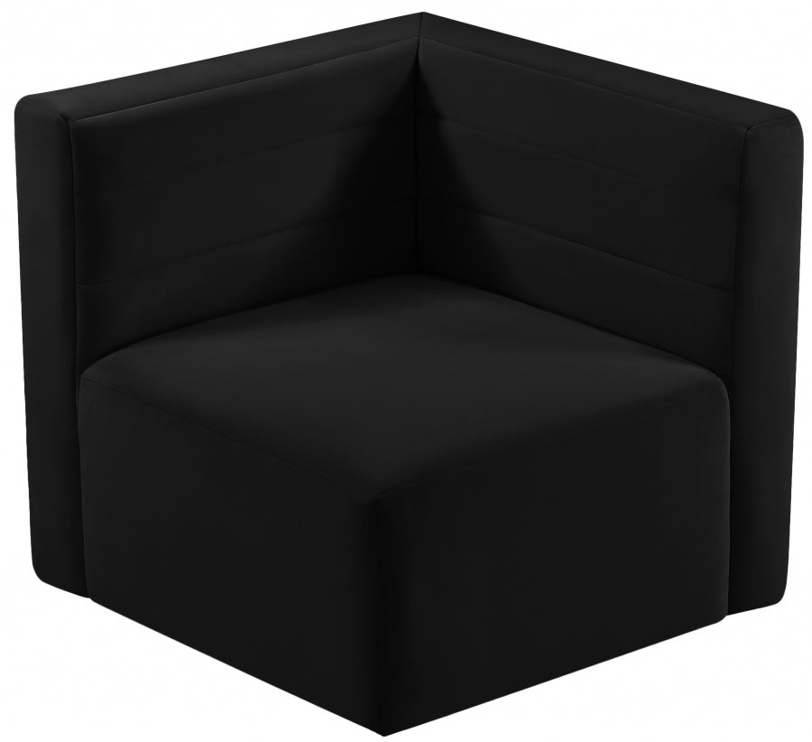 Quincy Velvet Upholstered Comfort Corner Modular Chair