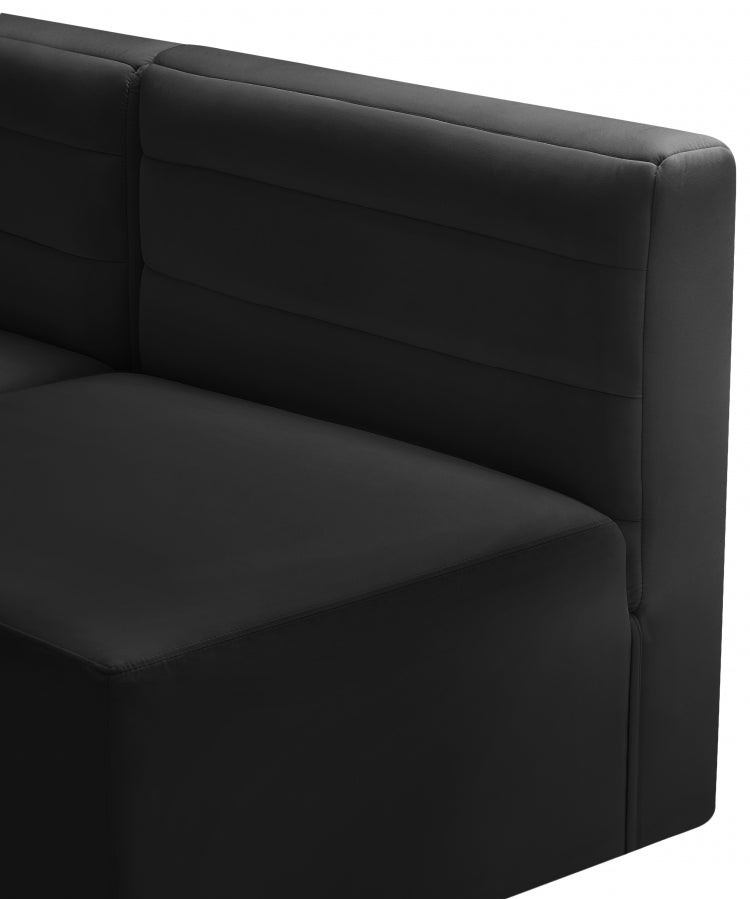 Quincy Velvet Upholstered Comfort Corner Modular Chair