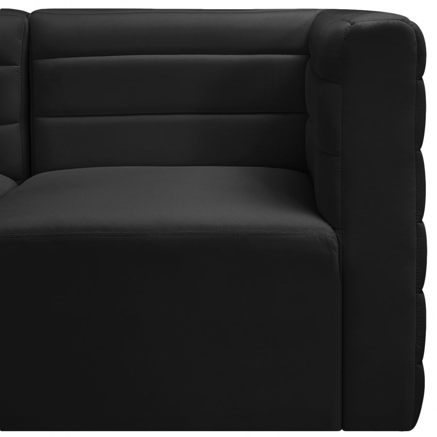 Quincy Velvet Upholstered Comfort Corner Modular Chair