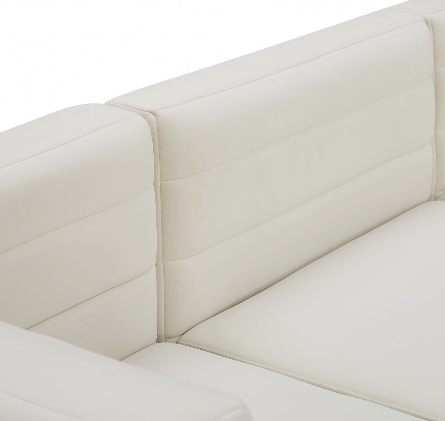Quincy Velvet Upholstered Comfort Corner Modular Chair