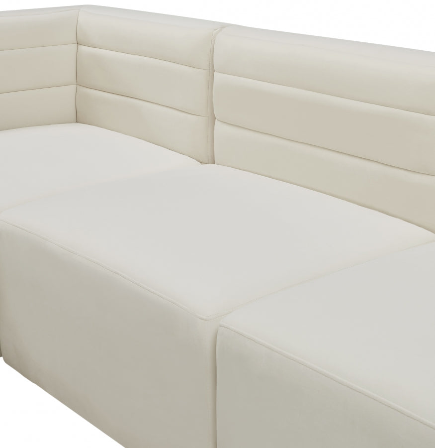 Quincy Velvet Upholstered Comfort Corner Modular Chair