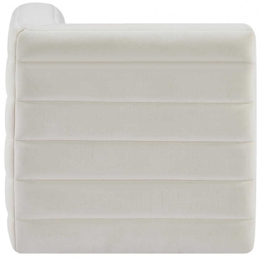 Quincy Velvet Upholstered Comfort Corner Modular Chair