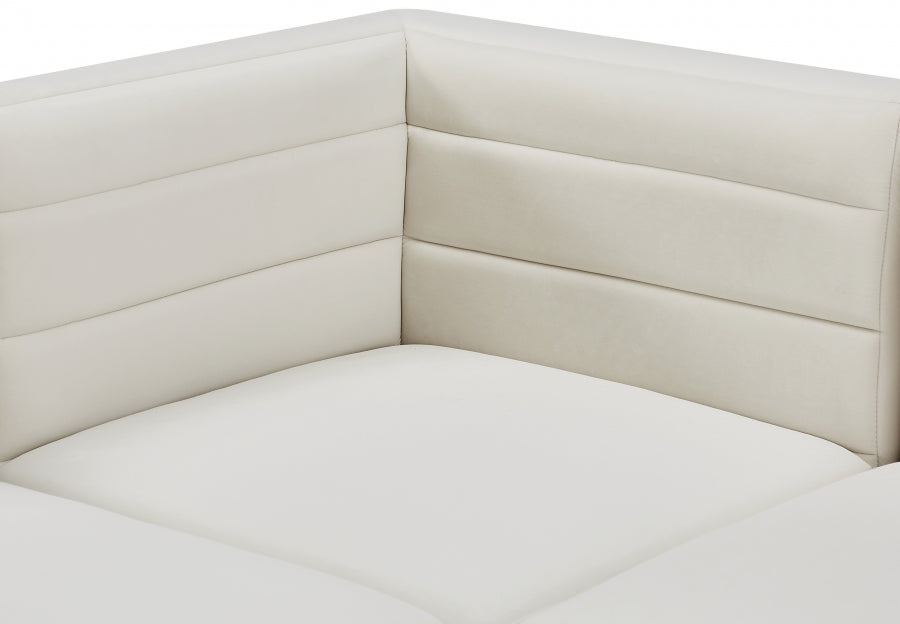 Quincy Velvet Upholstered Comfort Corner Modular Chair