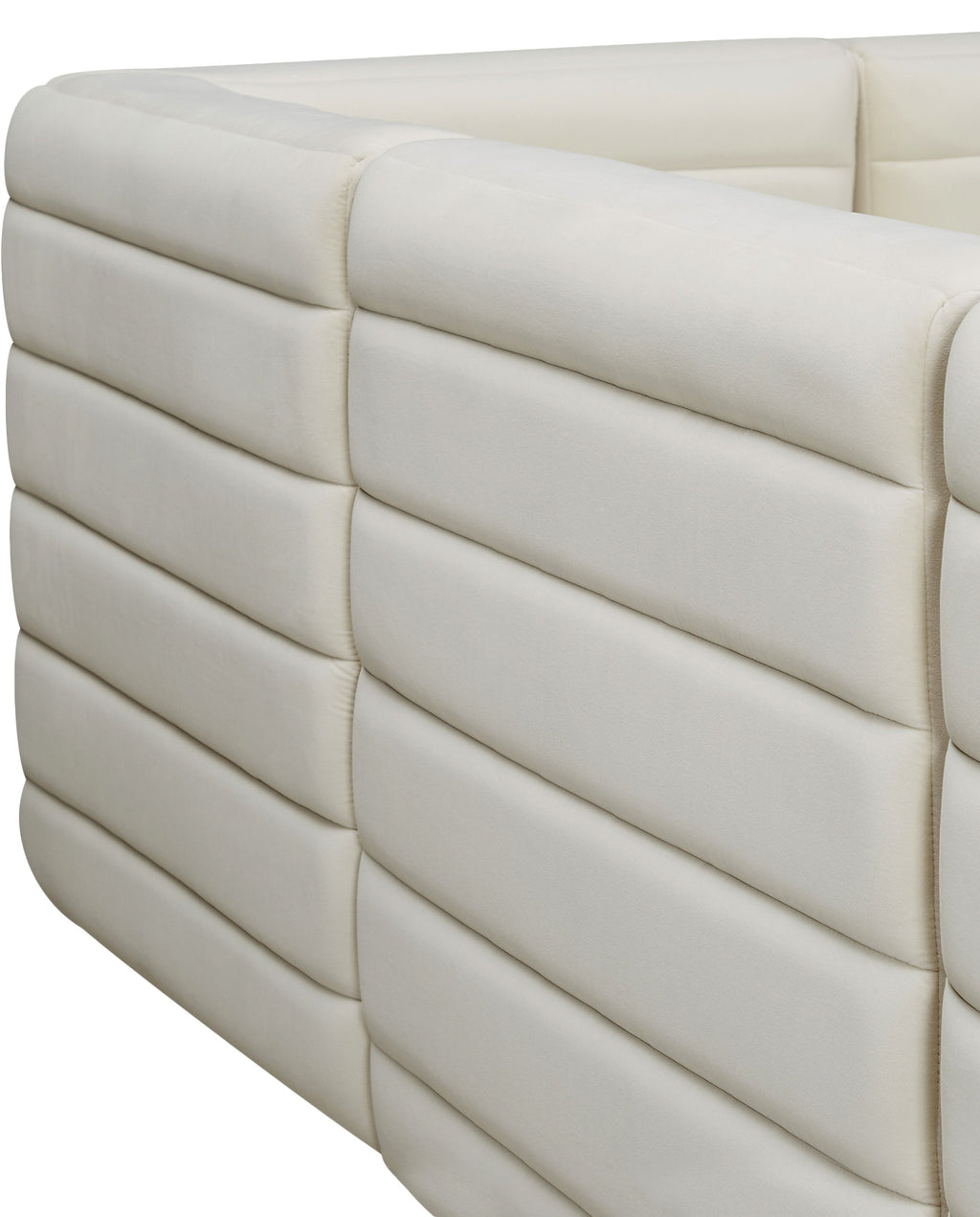 Quincy Velvet Upholstered Comfort Corner Modular Chair