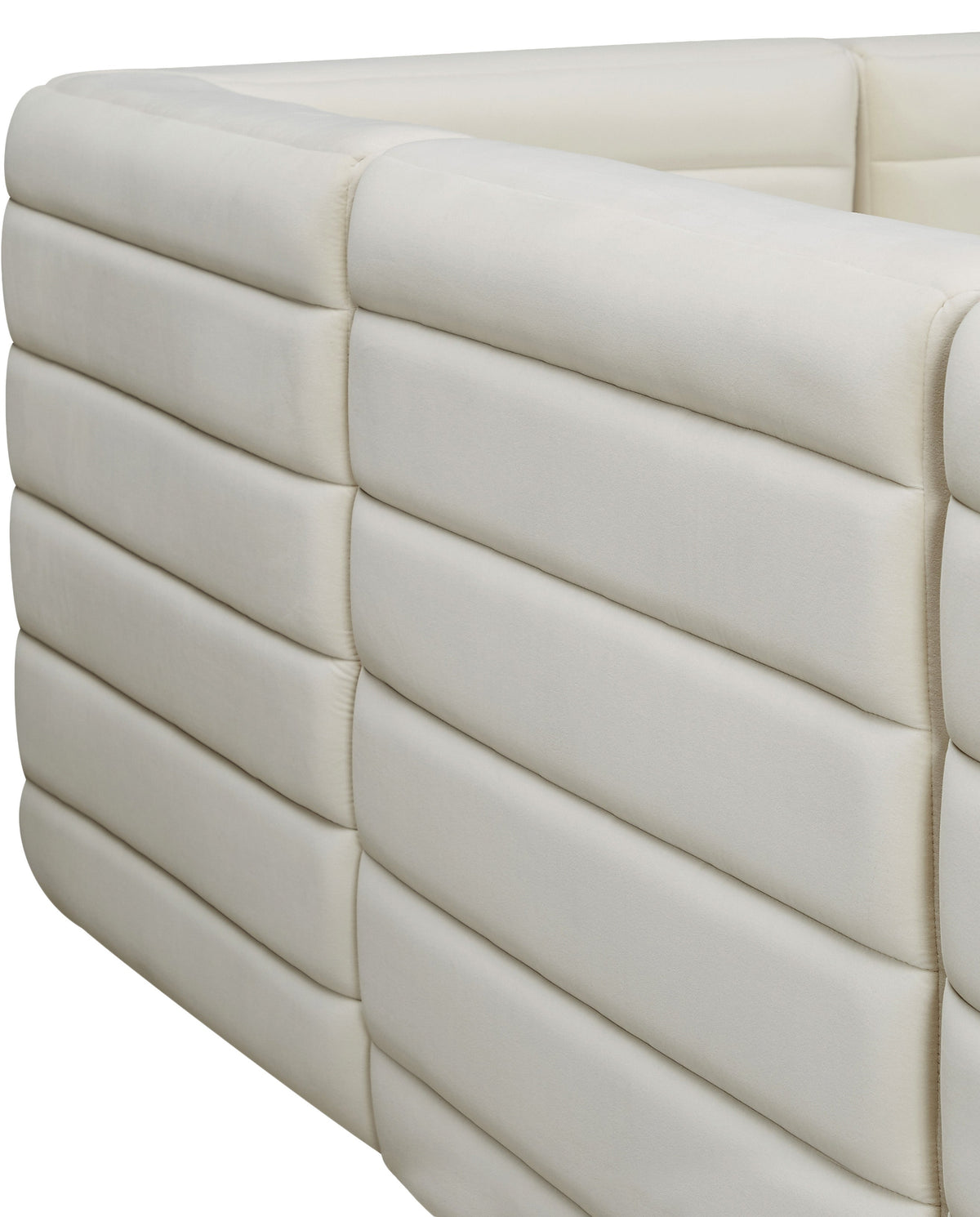 Quincy Velvet Upholstered Comfort Corner Modular Chair