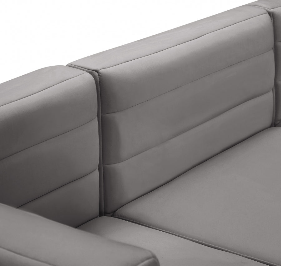 Quincy Velvet Upholstered Comfort Corner Modular Chair