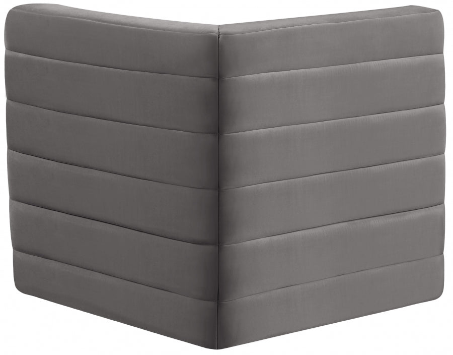 Quincy Velvet Upholstered Comfort Corner Modular Chair