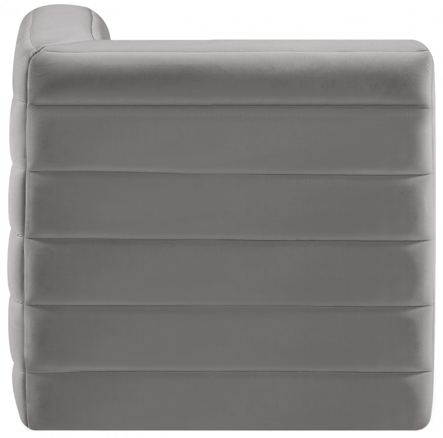 Quincy Velvet Upholstered Comfort Corner Modular Chair