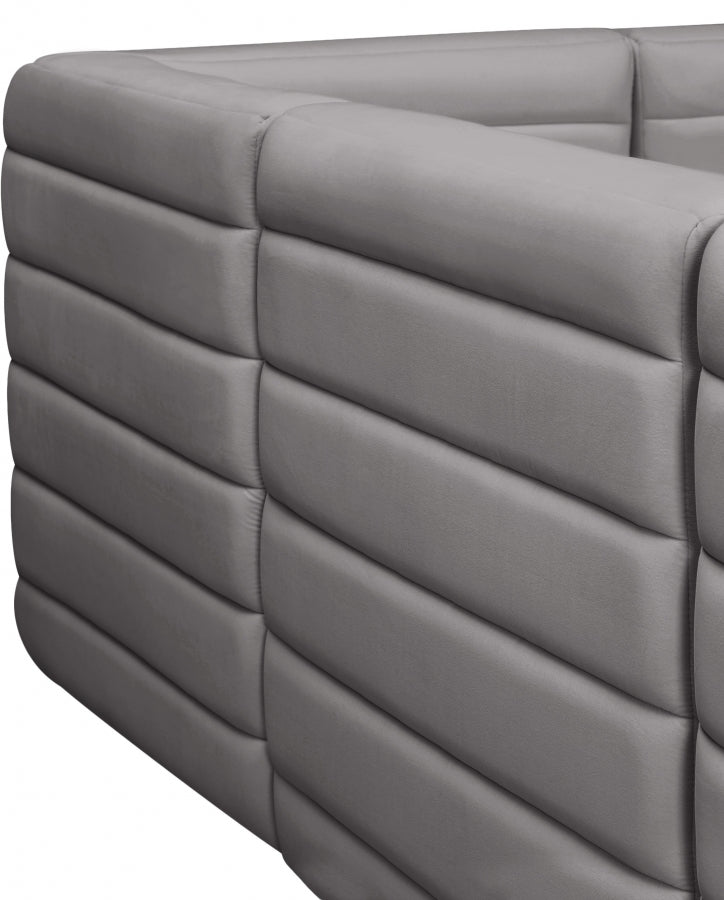 Quincy Velvet Upholstered Comfort Corner Modular Chair