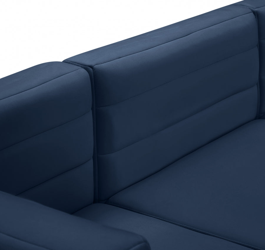 Quincy Velvet Upholstered Comfort Corner Modular Chair
