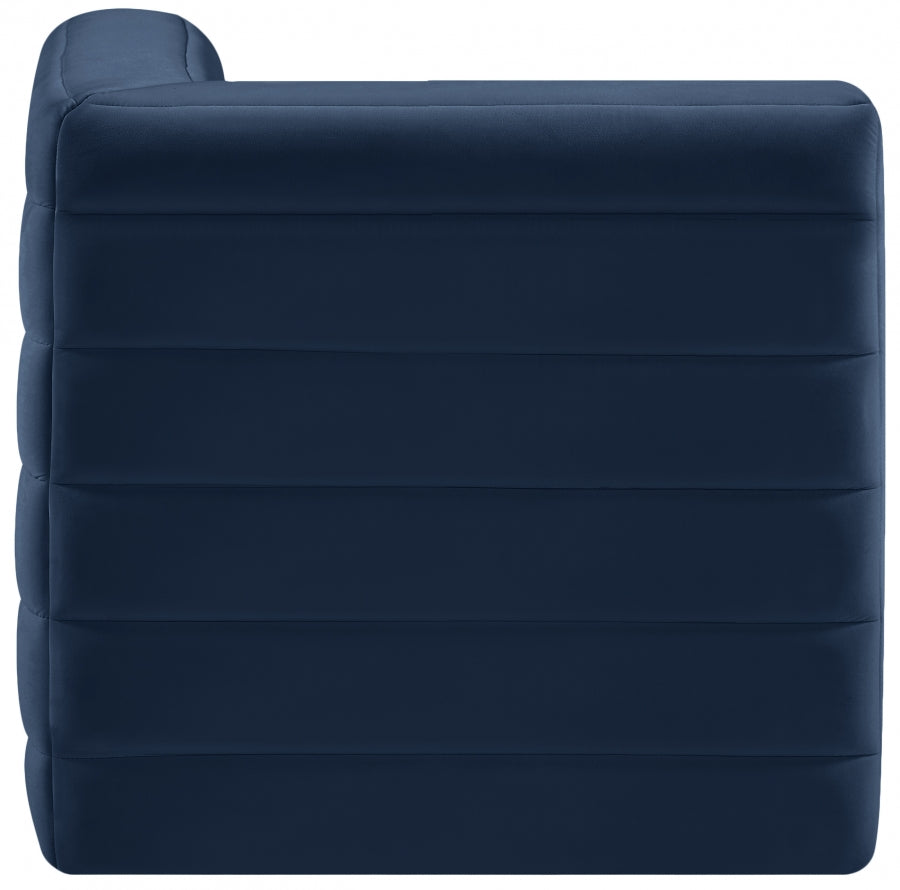 Quincy Velvet Upholstered Comfort Corner Modular Chair