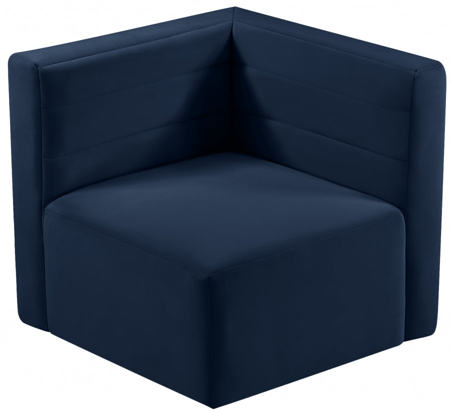Quincy Velvet Upholstered Comfort Corner Modular Chair
