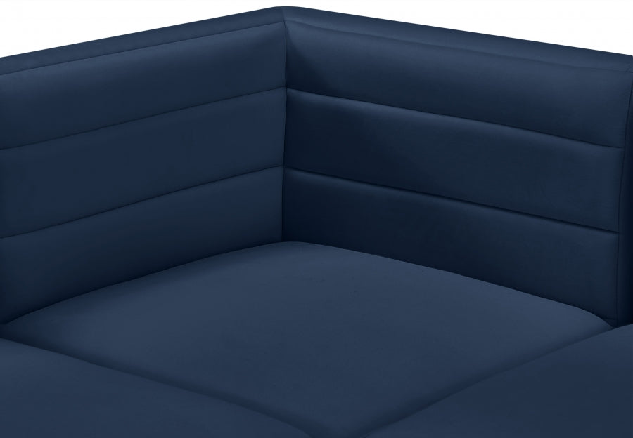 Quincy Velvet Upholstered Comfort Corner Modular Chair