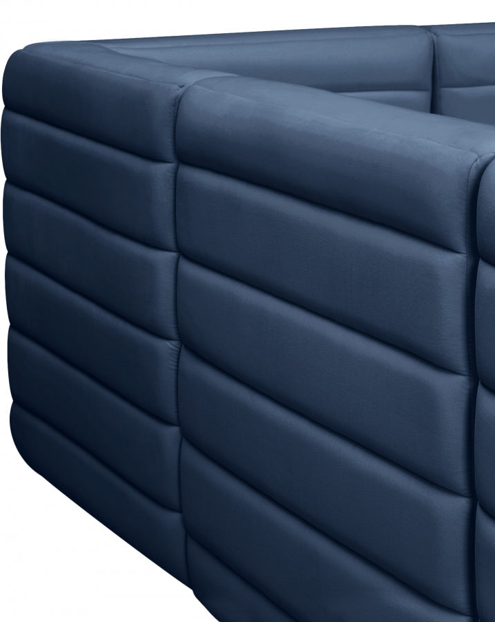 Quincy Velvet Upholstered Comfort Corner Modular Chair