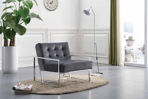 Alexis Velvet Upholstered Accent Chair