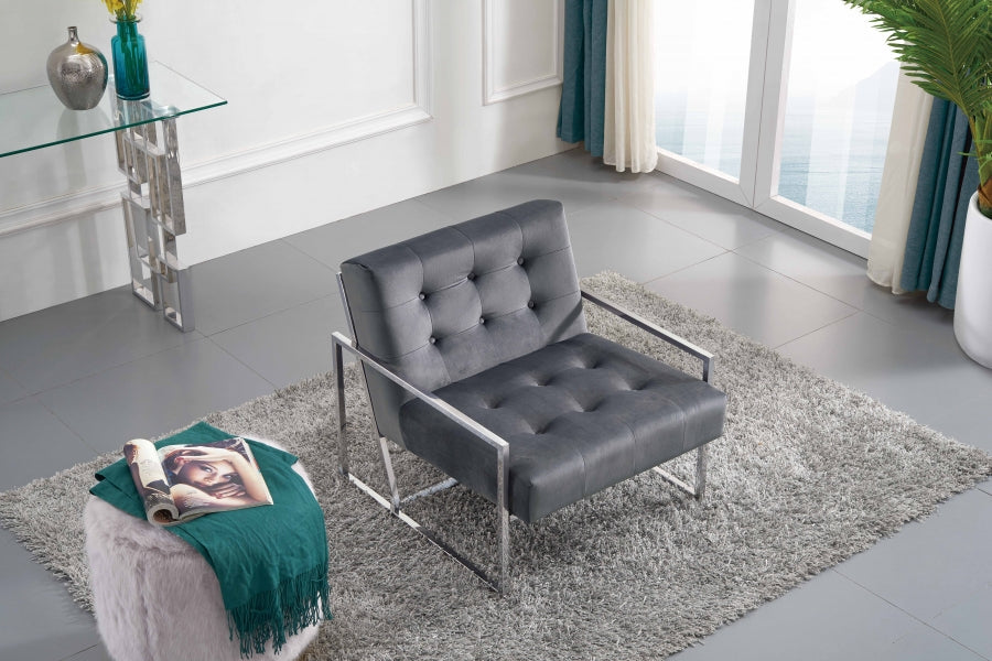 Alexis Velvet Upholstered Accent Chair