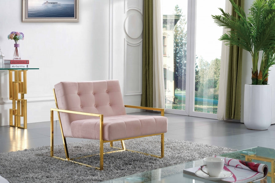 Pierre Velvet Upholstered Accent Chair
