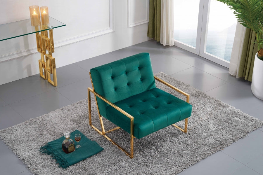 Pierre Velvet Upholstered Accent Chair