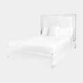 Wellington Beds: White Leatherette
