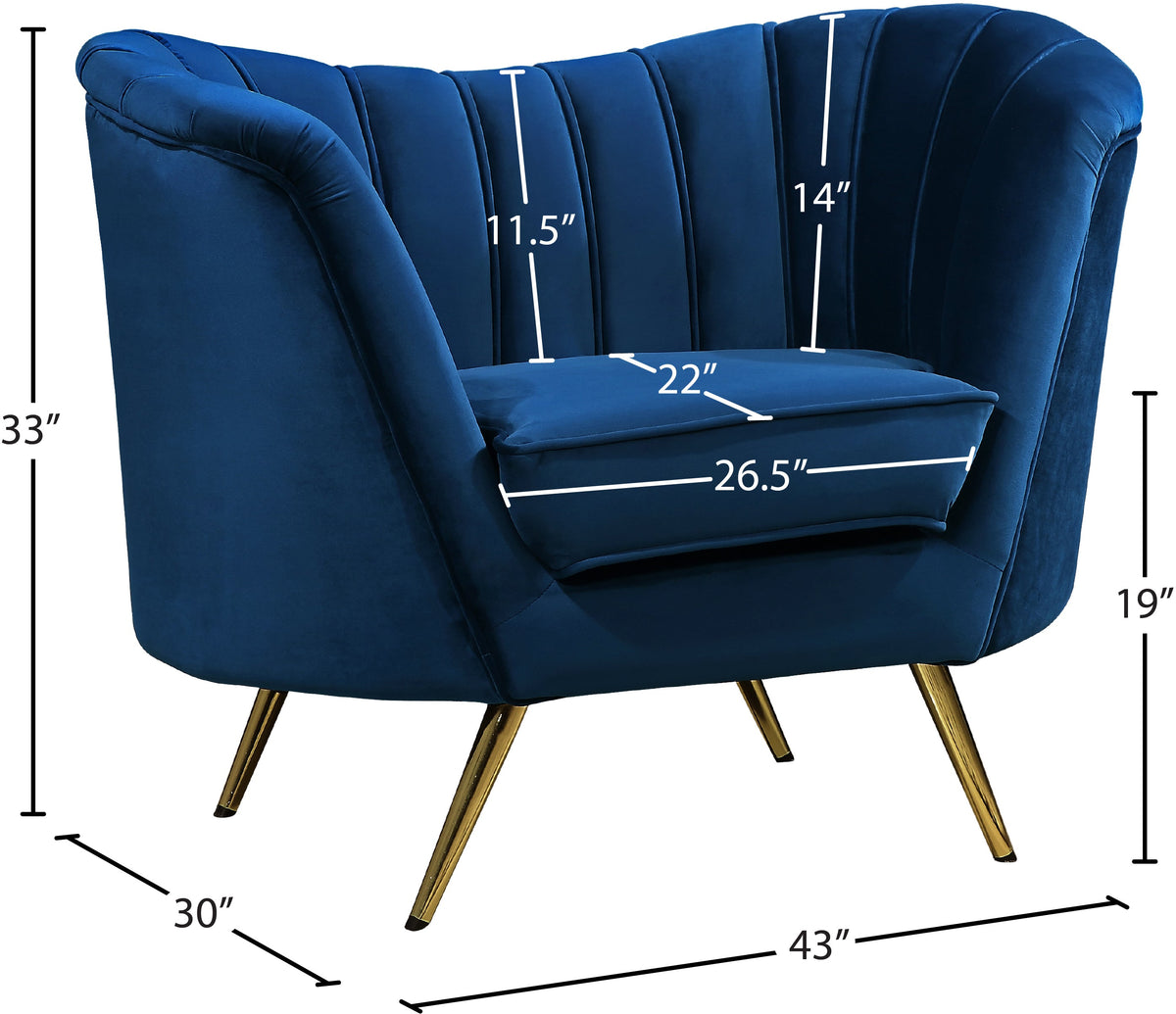 Margo Velvet Upholstered Chair