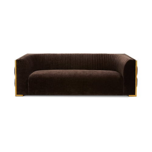 Bergen Gold Sofa: Contessa Java
