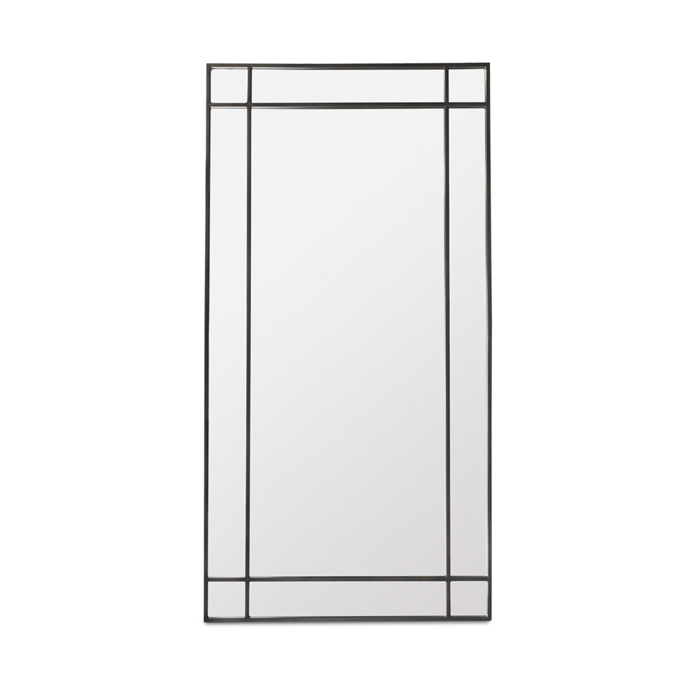 Gilmore Floor Mirror: Black Frame