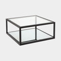 Caspian Black Square Coffee Table: Condo Size
