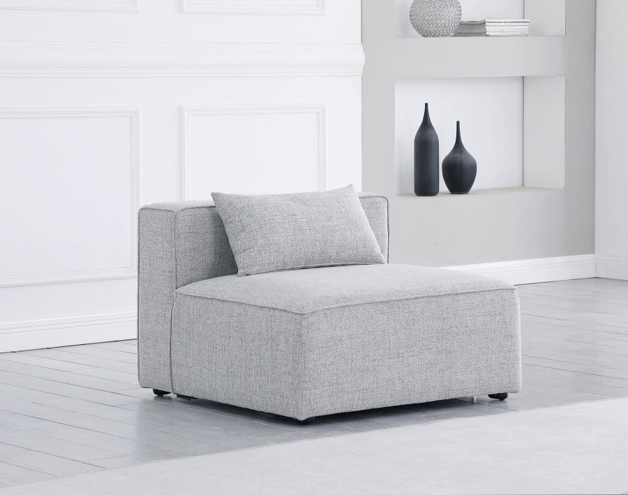 Cube Fabric Upholstered Armless Modular Chair