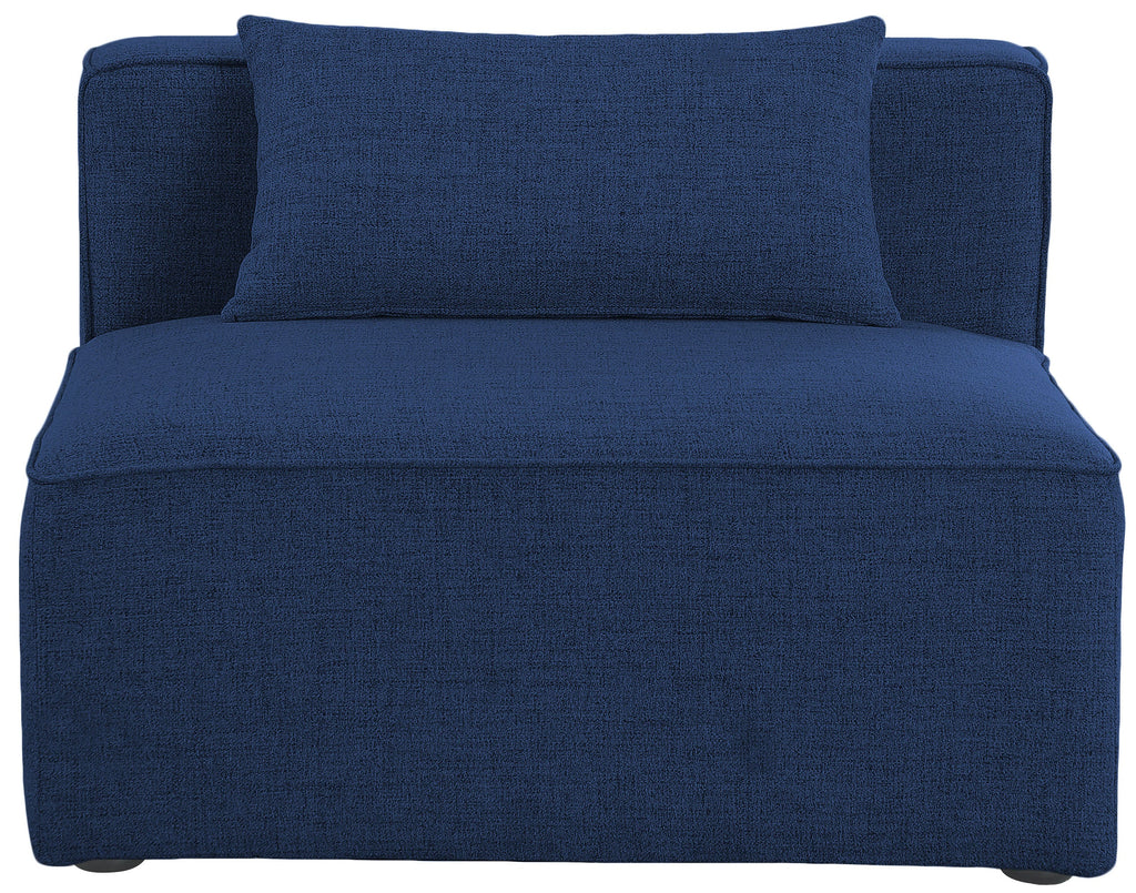 Cube Fabric Upholstered Armless Modular Chair