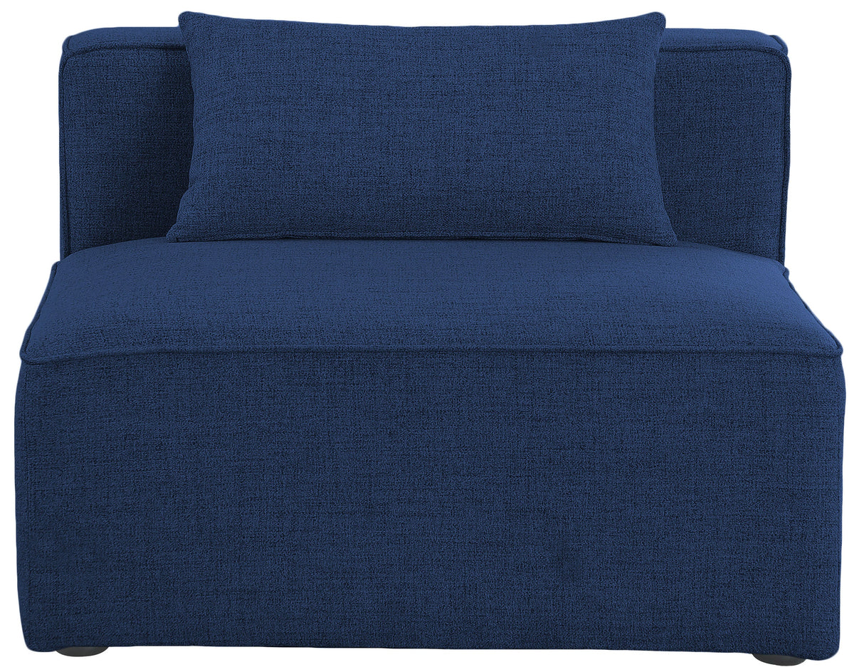 Cube Fabric Upholstered Armless Modular Chair