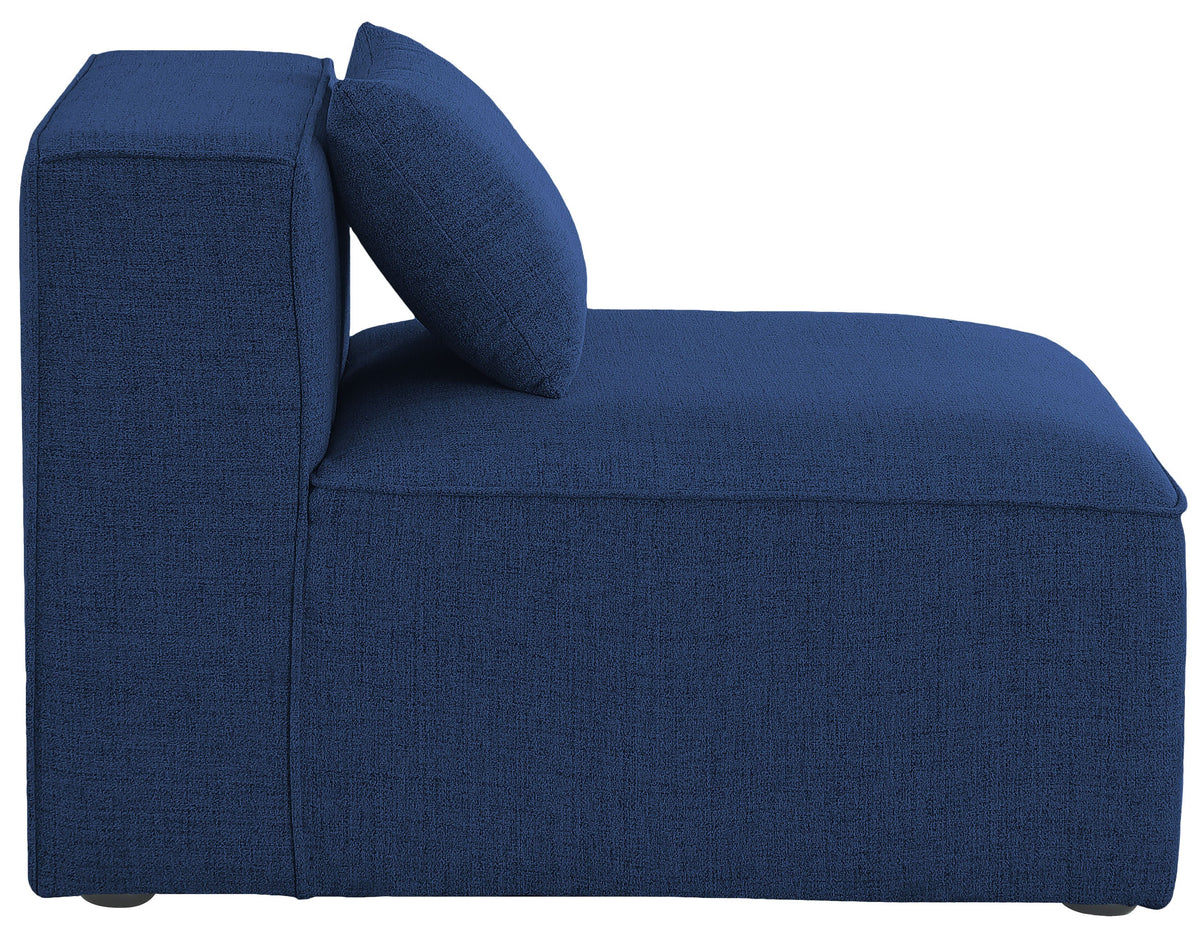 Cube Fabric Upholstered Armless Modular Chair