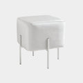 Kube Ottoman: Grey Velvet