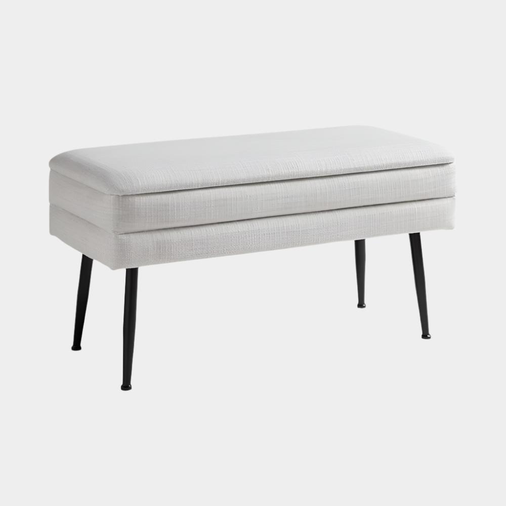 Enya Storage Bench Grey Linen
