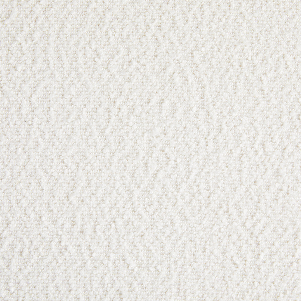 Salina Ottoman White Boucle