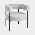 Mallory Accent Chair: Light Grey