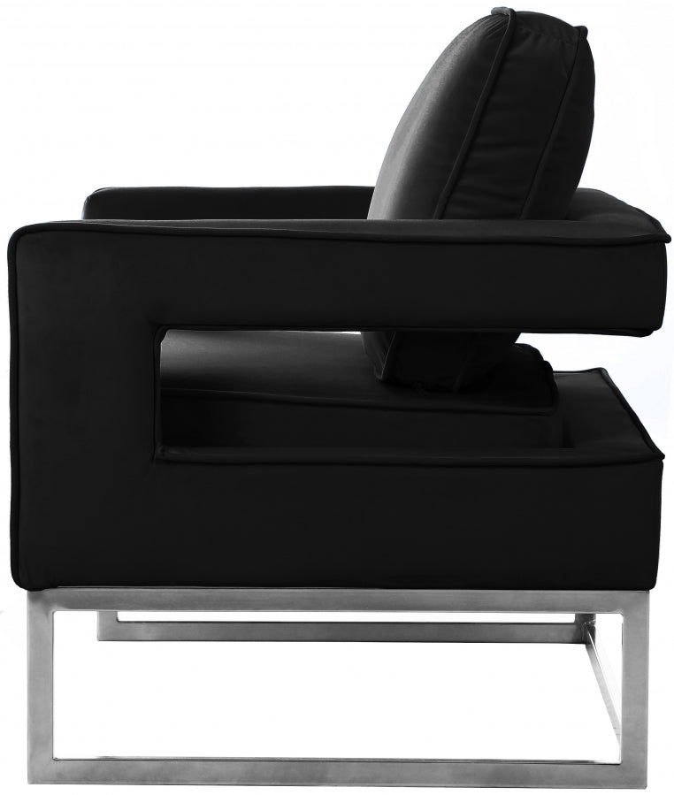 Noah Velvet Upholstered Accent Chair