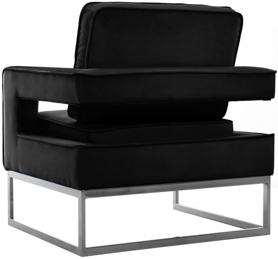 Noah Velvet Upholstered Accent Chair