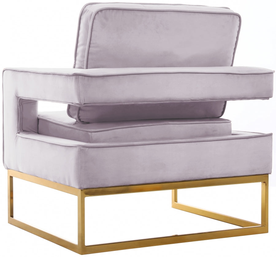 Noah Velvet Upholstered Accent Chair