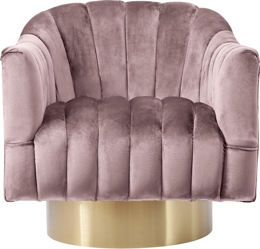 Farrah Velvet Upholstered Swivel Accent Chair