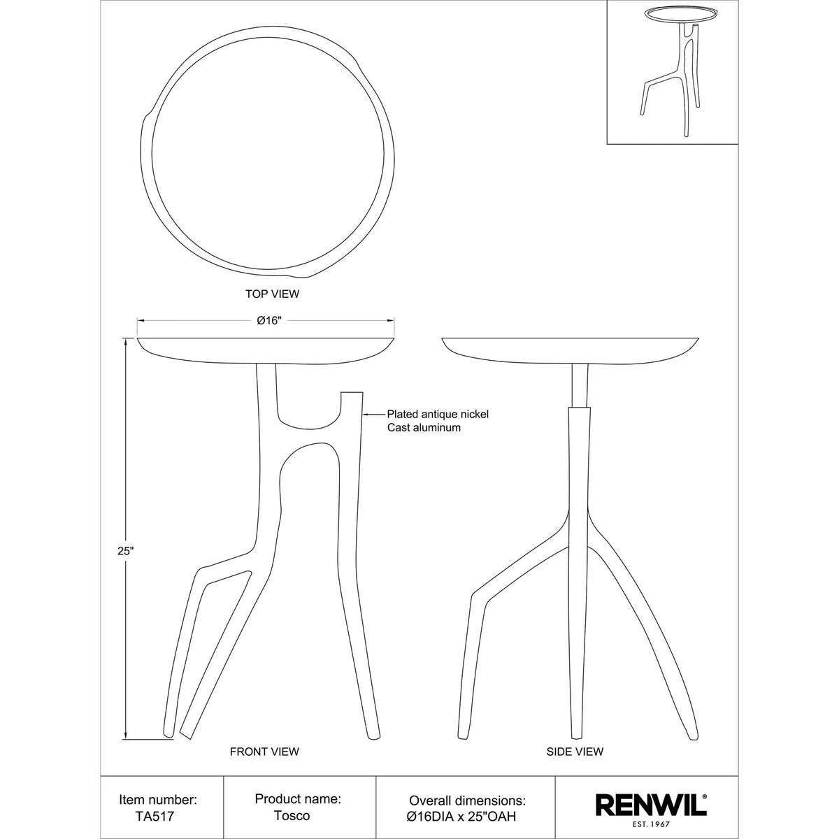 Tosco Side & End Table