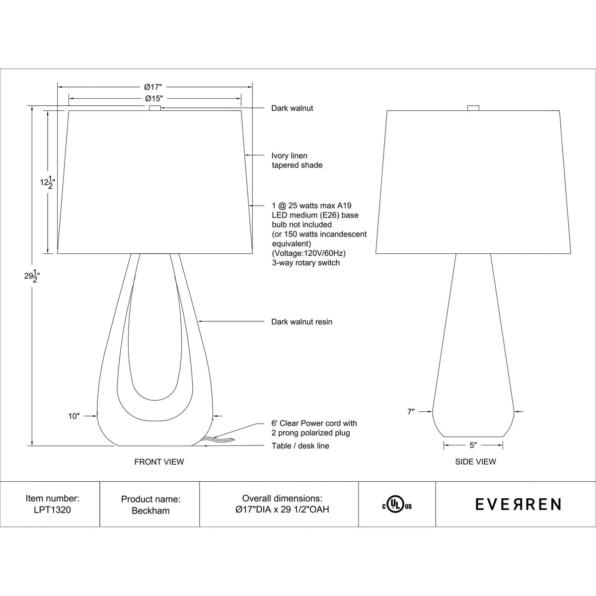 Beckham Table Lamp