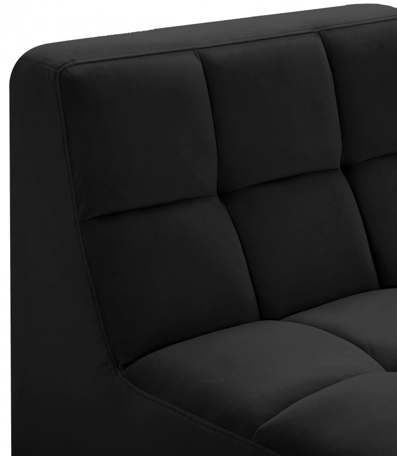 Relax Velvet Upholstered Armless Modular Chair
