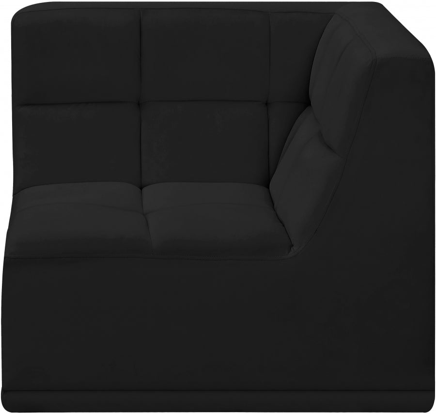 Relax Velvet Upholstered Corner Modular Chair